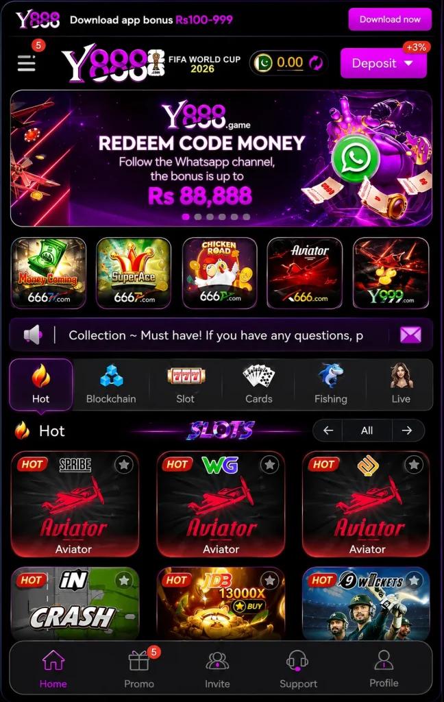 Y888 Game Earning App